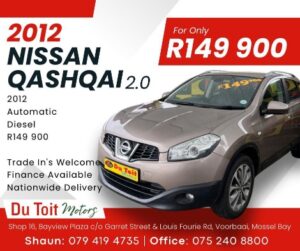 2012 NISSAN QASHQAI 2.0