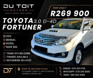 2012 Toyota Fortuner 3.0D4D