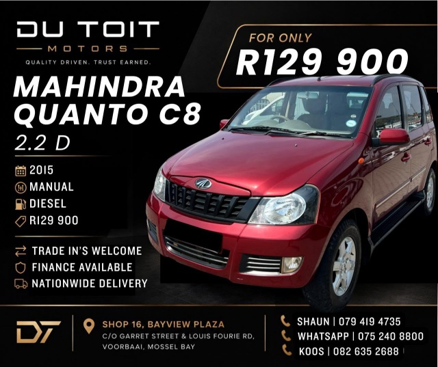 2015 Mahindra Quanto 2.2