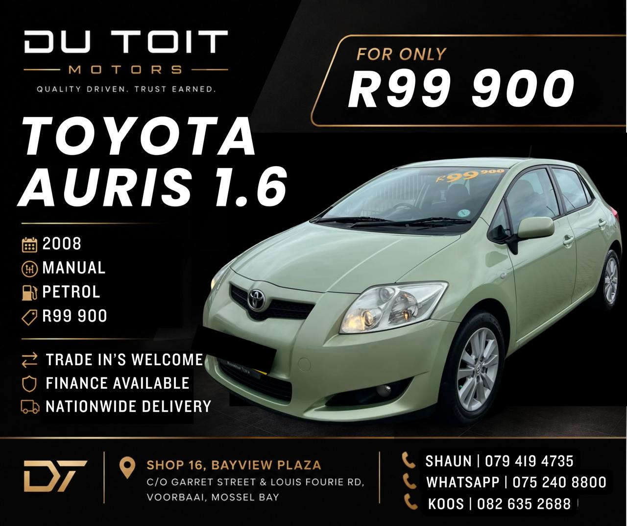 2008 Toyota Auris 1.6